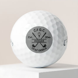 Pelotas De Golf Nombre del Palo Cruz Grey Golf Genius