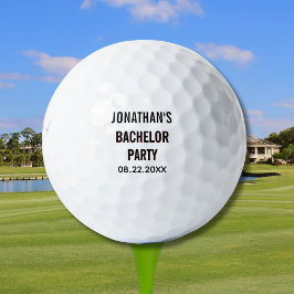 Pelotas De Golf Nombre Fecha de la Despedida de Soltero