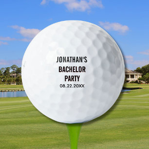 Pelotas De Golf Nombre Fecha de la Despedida de Soltero