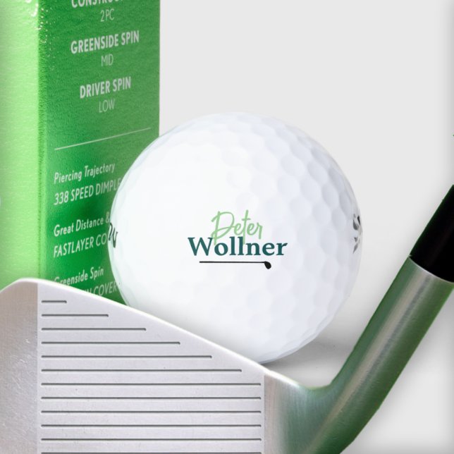 Pelotas De Golf Nombre Golfer simple (Subido por el creador)