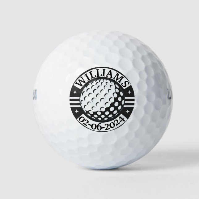 Pelotas De Golf nombre personalizado (Anverso)