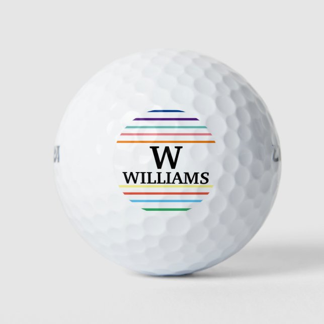 Pelotas De Golf nombre personalizado (Anverso)