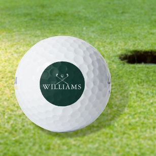 Pelotas De Golf Nombre personalizado Clubes de golf Emerald Green