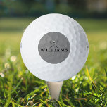 Pelotas De Golf Nombre personalizado Clubes de golf Gray<br><div class="desc">Personalice el nombre en la tipografía clásica para crear un regalo de golf único y mantenerlo para cualquier golfista. Diseñado por Thisisnotme©</div>