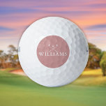 Pelotas De Golf Nombre personalizado Clubes de golf polvorientos R<br><div class="desc">Personalice el nombre en la tipografía clásica para crear un regalo de golf único y mantenerlo para cualquier golfista. Diseñado por Thisisnotme©</div>