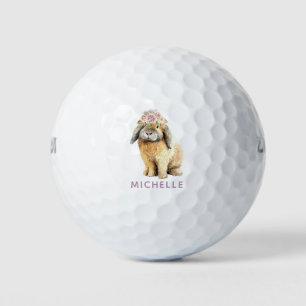 Pelotas De Golf Nombre personalizado de Conejo de Conejo de Conejo