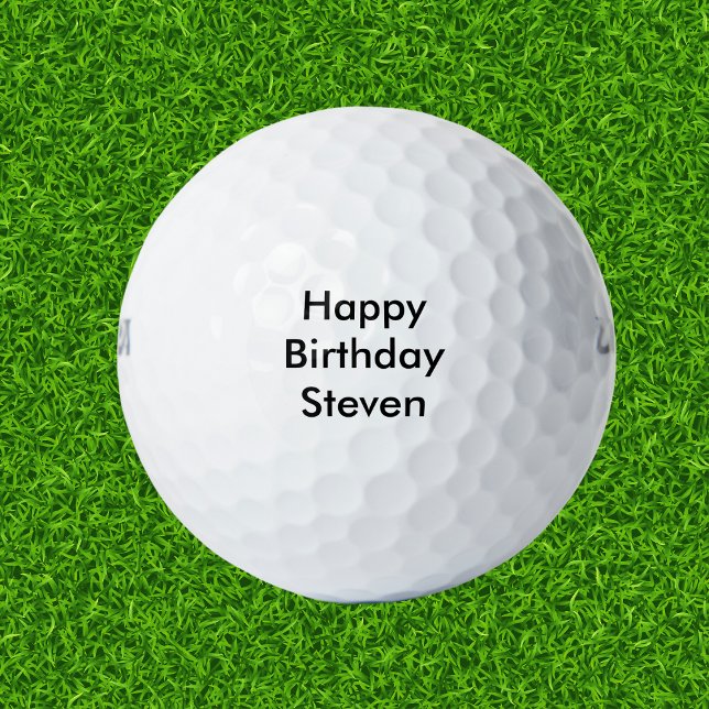 Pelotas De Golf Nombre personalizado de cumpleaños feliz (Subido por el creador)