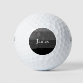 Pelotas De Golf Nombre personalizado de diseño monocromático moder