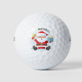 Pelotas De Golf Nombre personalizado de los Navidades Santa Festiv