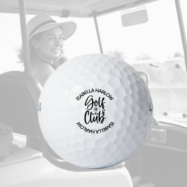 Pelotas De Golf Nombre personalizado del club de golf moderno (Subido por el creador)