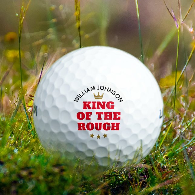 Pelotas De Golf Nombre personalizado del Rey de la Rough Funny (Subido por el creador)