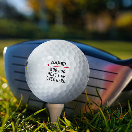 Pelotas De Golf Nombre personalizado divertido