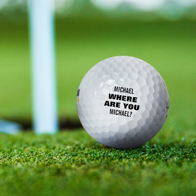Pelotas De Golf Nombre personalizado Divertido perdido (Subido por el creador)