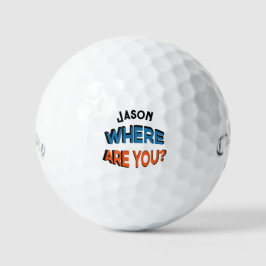 Pelotas De Golf Nombre Personalizado Divertido Perdido Golf