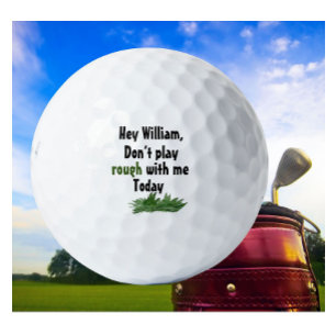Pelotas De Golf Nombre personalizado gracioso en la tos