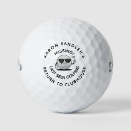 Pelotas De Golf Nombre Personalizado Gracioso Perdido Regalo Perso