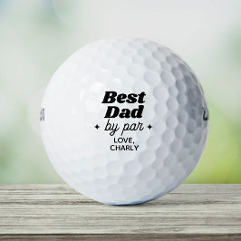 Pelotas De Golf Nombre Personalizado Mejor Papá Por Guay De Par Re