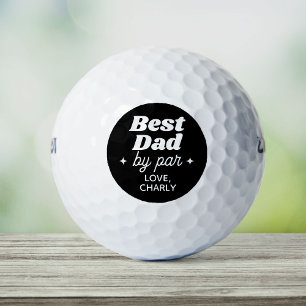 Pelotas De Golf Nombre Personalizado Mejor Papá Por Guay De Par Re
