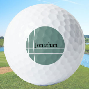 Pelotas De Golf Nombre personalizado minimalista del sabio polvori