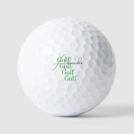 Pelotas De Golf Nombre personalizado moderno mínimo