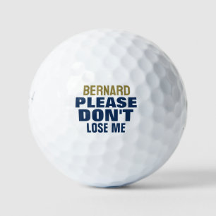 Pelotas De Golf Nombre Personalizado Tipografía Negrita Divertidas