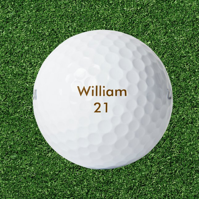 Pelotas De Golf Nombre personalizado y cumpleaños de edad (Subido por el creador)