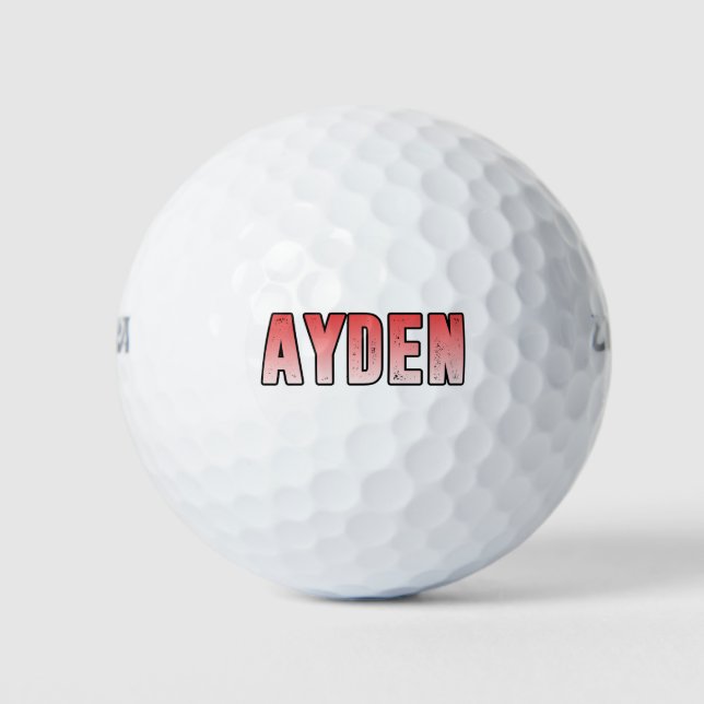 Pelotas De Golf Nombre rosa ayden (Anverso)