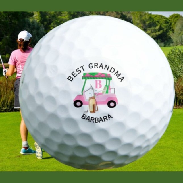 Pelotas De Golf Nombre único del Monograma de la Mejor Abuela del  (Subido por el creador)