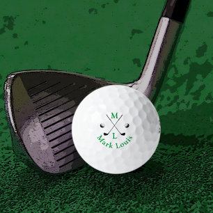 Pelotas De Golf Nombre verde del golfista personalizado Clubes neg