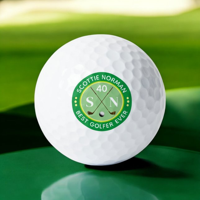 Pelotas De Golf Nombre verde 'mejor golfista de todos los tiempos' (Subido por el creador)