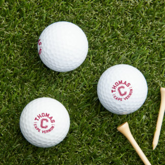 Pelotas De Golf Nombre y equipo del personalizado de deportes de t