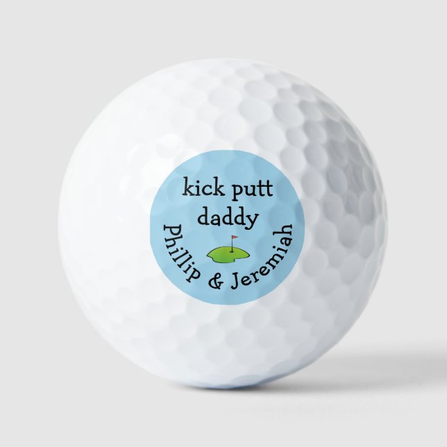 Pelotas De Golf Nombres familiares de Kick Putt Daddy (Anverso)