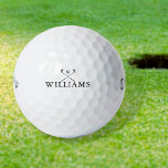 Pelotas De Golf Nombres personalizados Clubes de golf<br><div class="desc">Personalice el nombre en la tipografía clásica para crear un regalo de golf único y mantenerlo para cualquier golfista. Diseñado por Thisisnotme©</div>