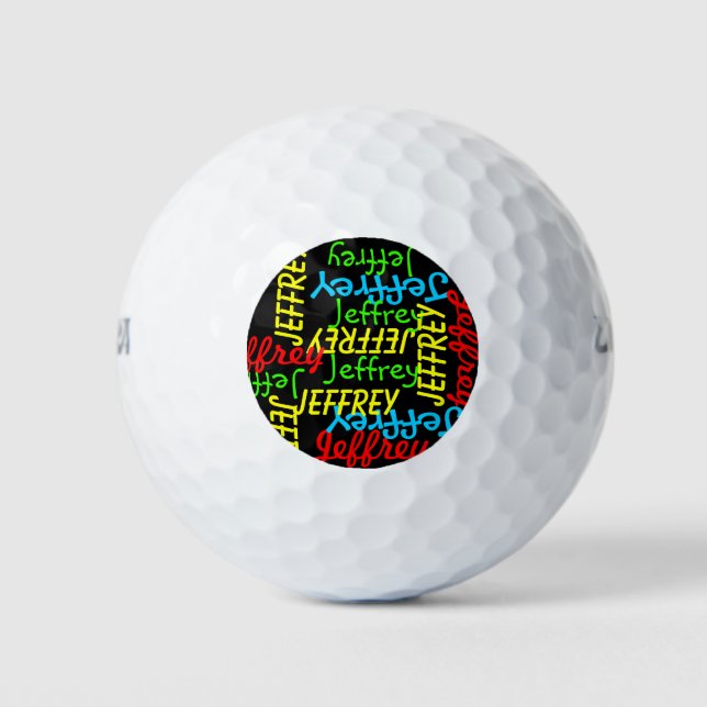 Pelotas De Golf Nombres repetidos  (Anverso)