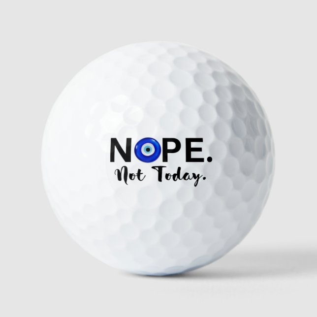 PELOTAS DE GOLF NOPE. NO HOY (Anverso)