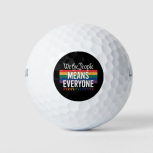 Pelotas De Golf Nosotros El Pueblo Significa Todos Constitución De