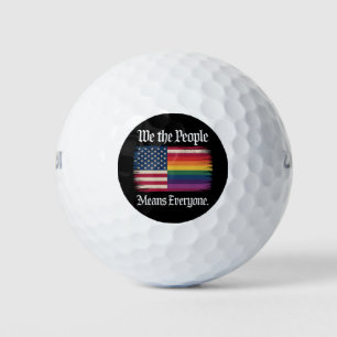 Pelotas De Golf Nosotros El Pueblo Significa Todos Usa Igualdad Lg