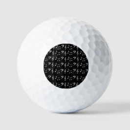 Pelotas De Golf Notas Musicales Negras y Blancas Músico