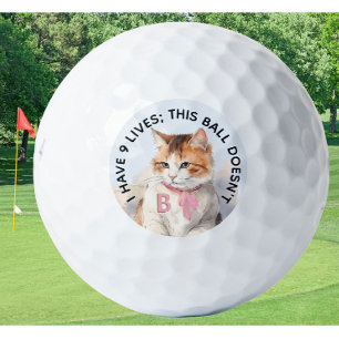 Pelotas De Golf Novedad personalizada divertida consejo de un gato