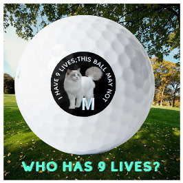 Pelotas De Golf Novedad personalizada divertida consejo de un gato