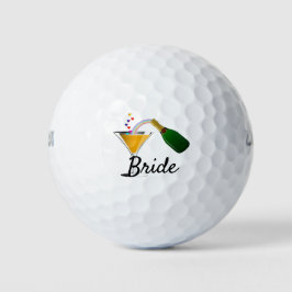 Pelotas De Golf Novia Boda de la tostada de champaña