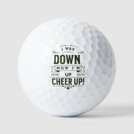 PELOTAS DE GOLF  NOW I'M UP CHEER UP GOLF BALL