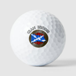 Pelotas De Golf Nudo y bandera del tartán del clan Brodie