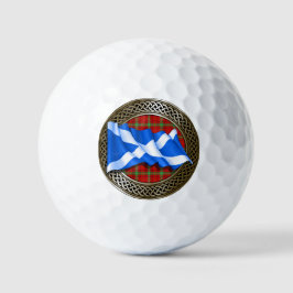 Pelotas De Golf Nudo y bandera del tartán del clan Morrison
