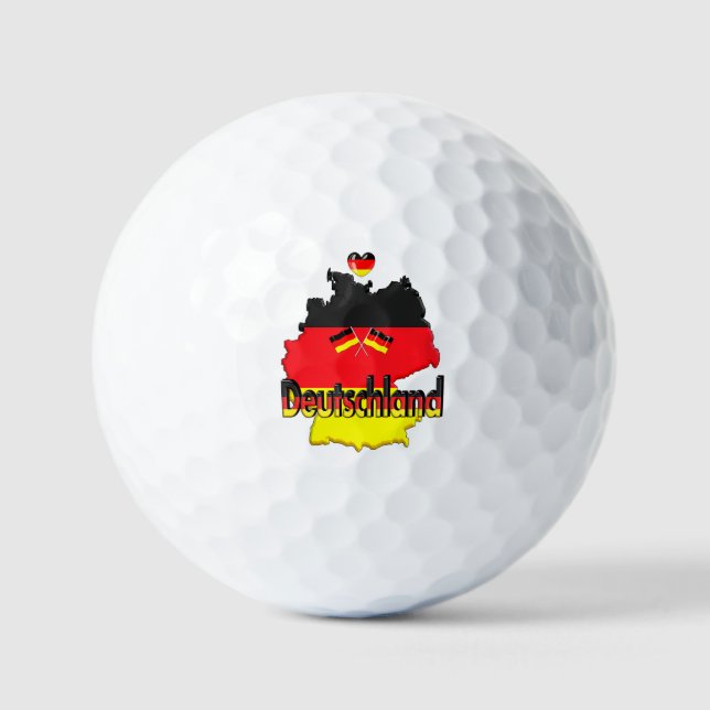 Pelotas De Golf NUESTRO HOGAR - colección de diseño ALEMANIA (Anverso)