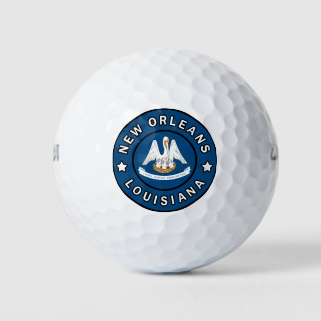 Pelotas De Golf Nueva Orleans Louisiana (Anverso)