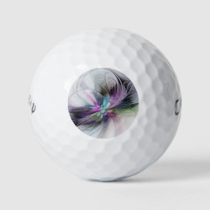 Pelotas De Golf Nueva vida, colorida abstracción de fantasía artís