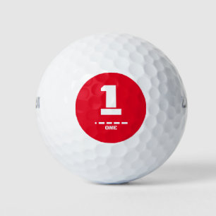 Pelotas De Golf Numérica 1-1 de la OTAN en código morse