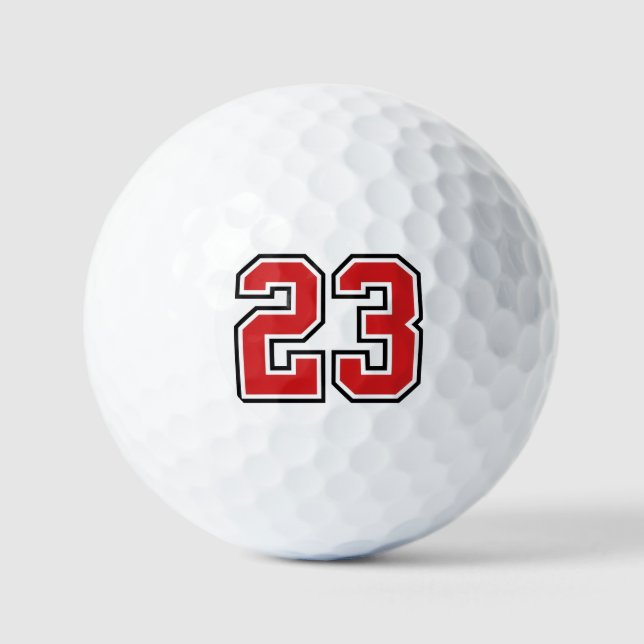 Pelotas De Golf Número 23 en negrita  (Anverso)