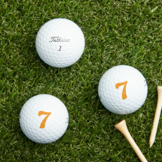 Pelotas De Golf Número Afortunado 7 Título Personalizado Titleist